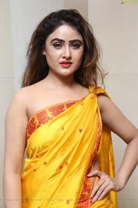 Sony Charishta Yellow Saree