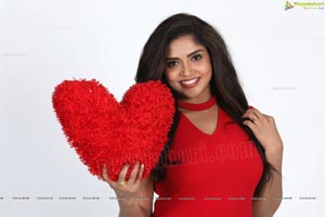 Karunya Chowdary Red Dress