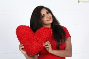 Karunya Chowdary Red Dress