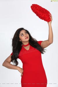 Karunya Chowdary Red Dress