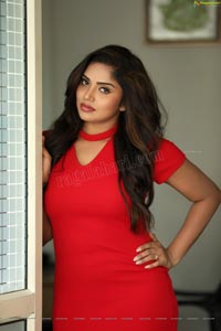 Karunya Chowdary Red Dress