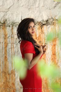 Karunya Chowdary Red Dress