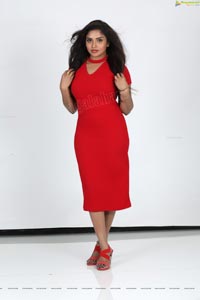 Karunya Chowdary Red Dress