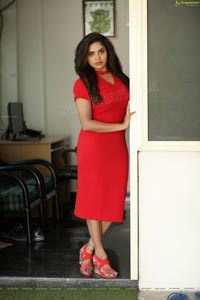 Karunya Chowdary Red Dress