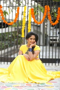 Sowmya Venugopal Yellow Dress