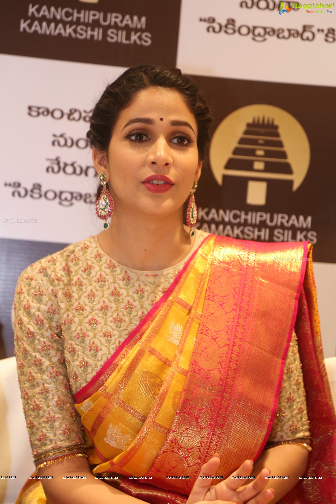 Lavanya Tripathi at Kanchipuram Kamakshi Silks (Posters)