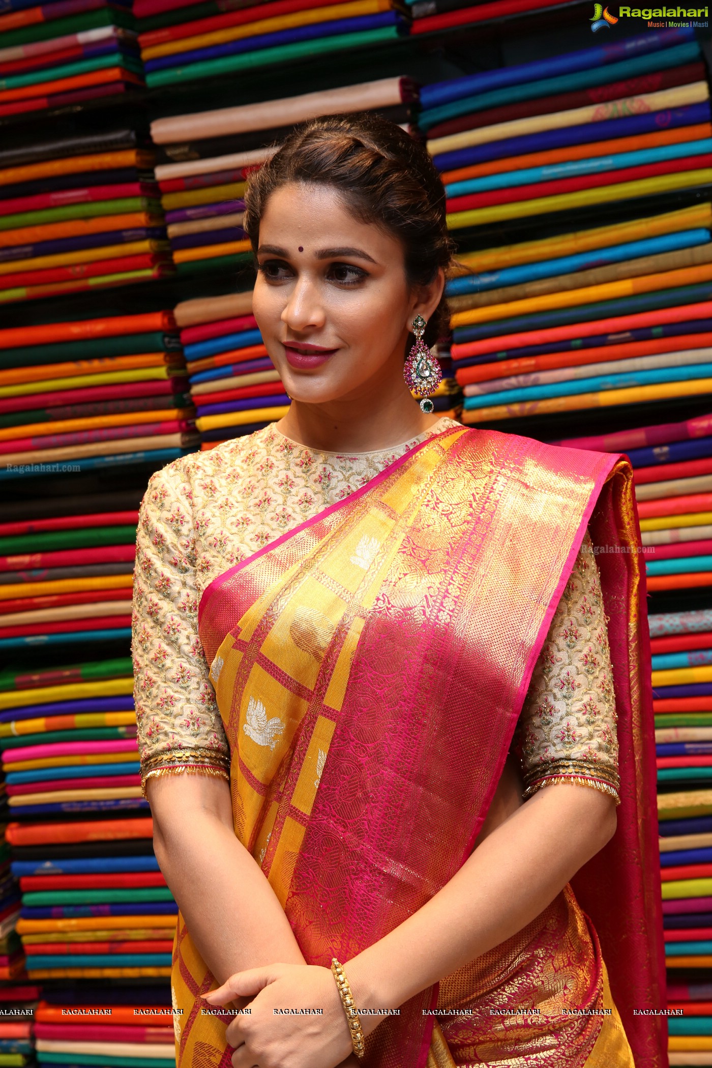 Lavanya Tripathi at Kanchipuram Kamakshi Silks (Posters)