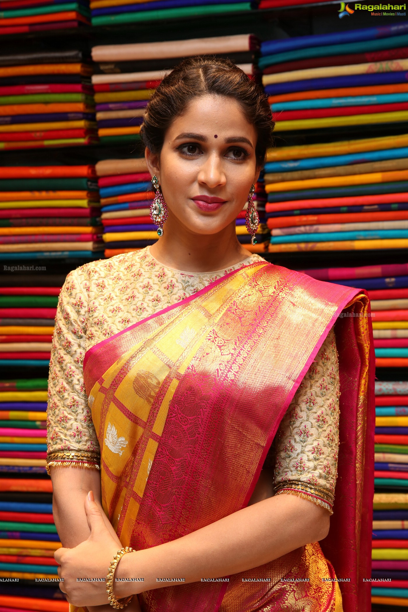 Lavanya Tripathi at Kanchipuram Kamakshi Silks (Posters)