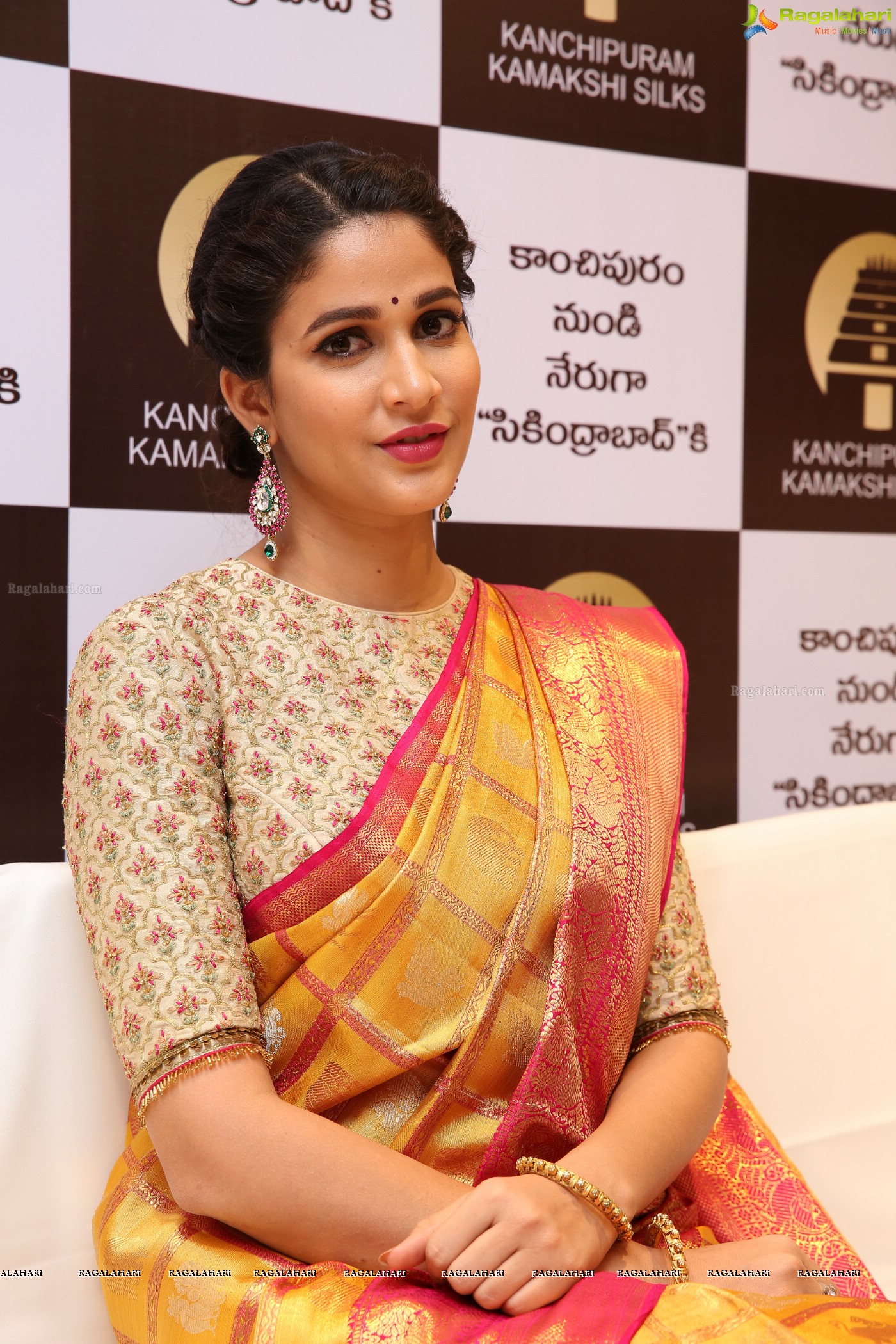 Lavanya Tripathi at Kanchipuram Kamakshi Silks (Posters)