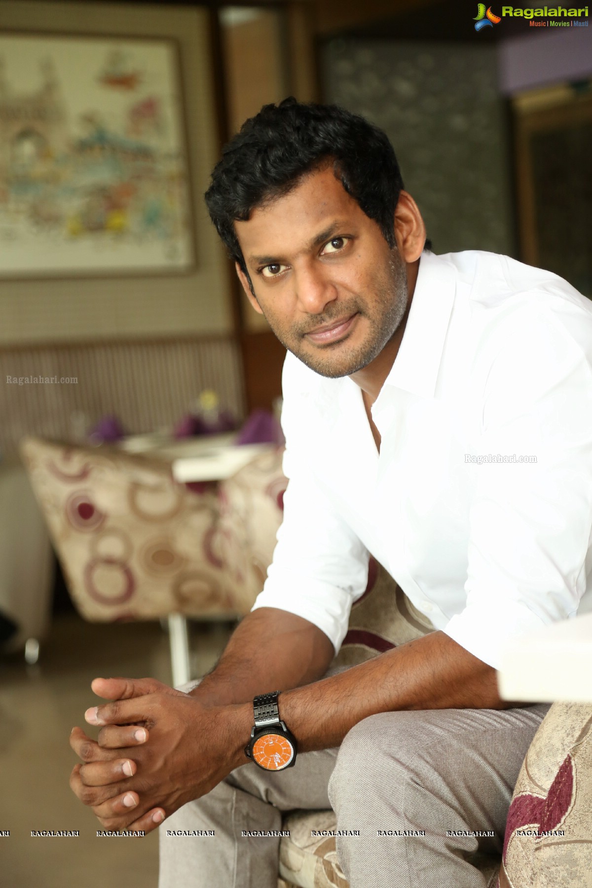 Vishal at Abhimanyudu Interview