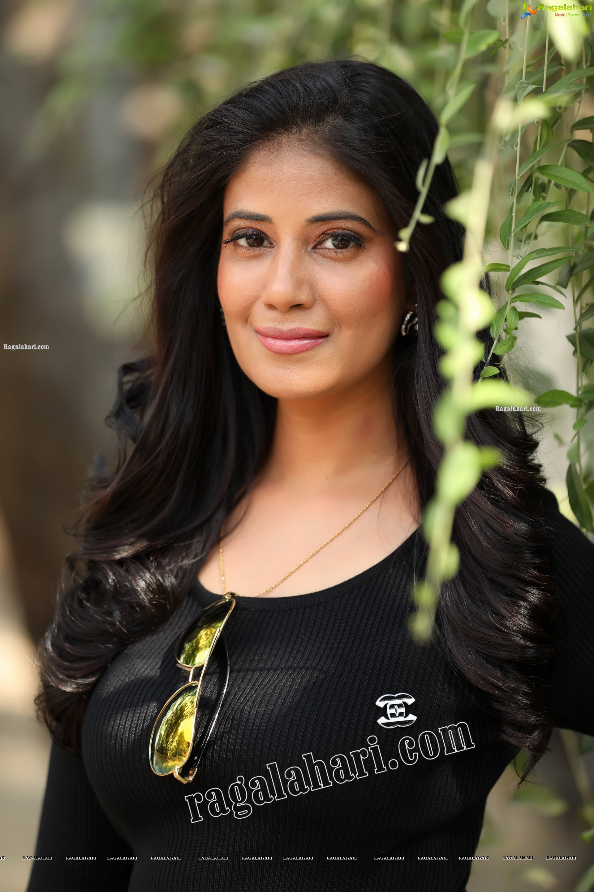 Akshaya Tammavarapu in Black Mini Dress Exclusive Photo Shoot