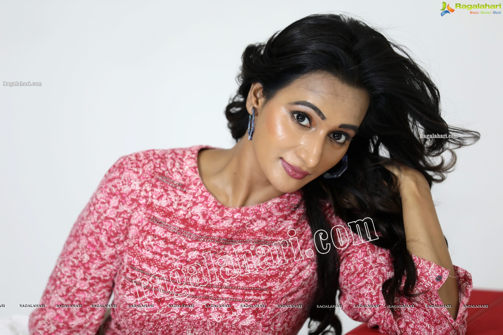 Nisheetha in Pink Crop Top and White Mini Skirt Exclusive Photo Shoot