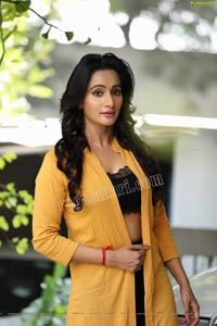 Nisheetha in Yellow Long Shrug and Black Pant