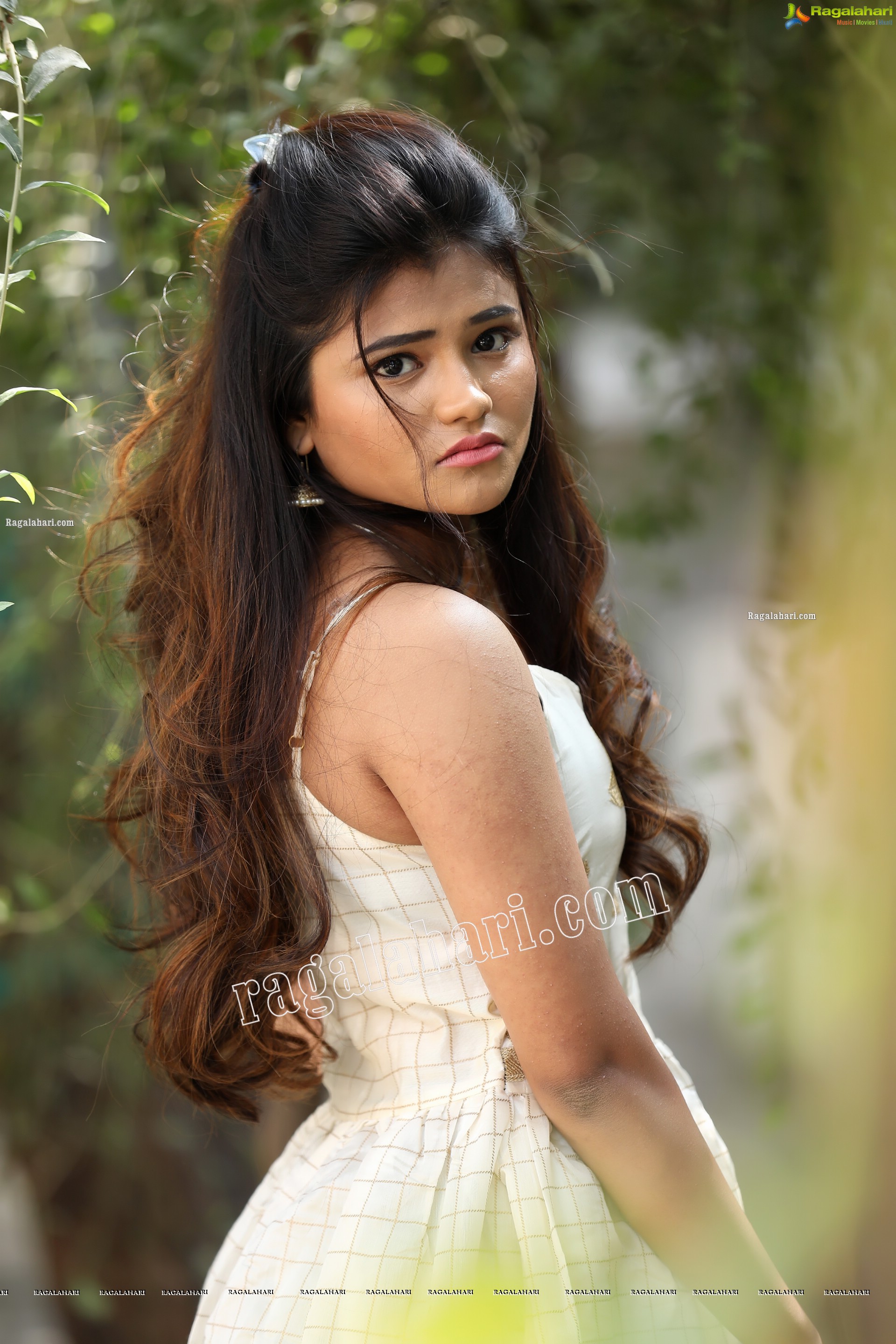 Rishika Nisha in White Long Gown Exclusive Photo Shoot