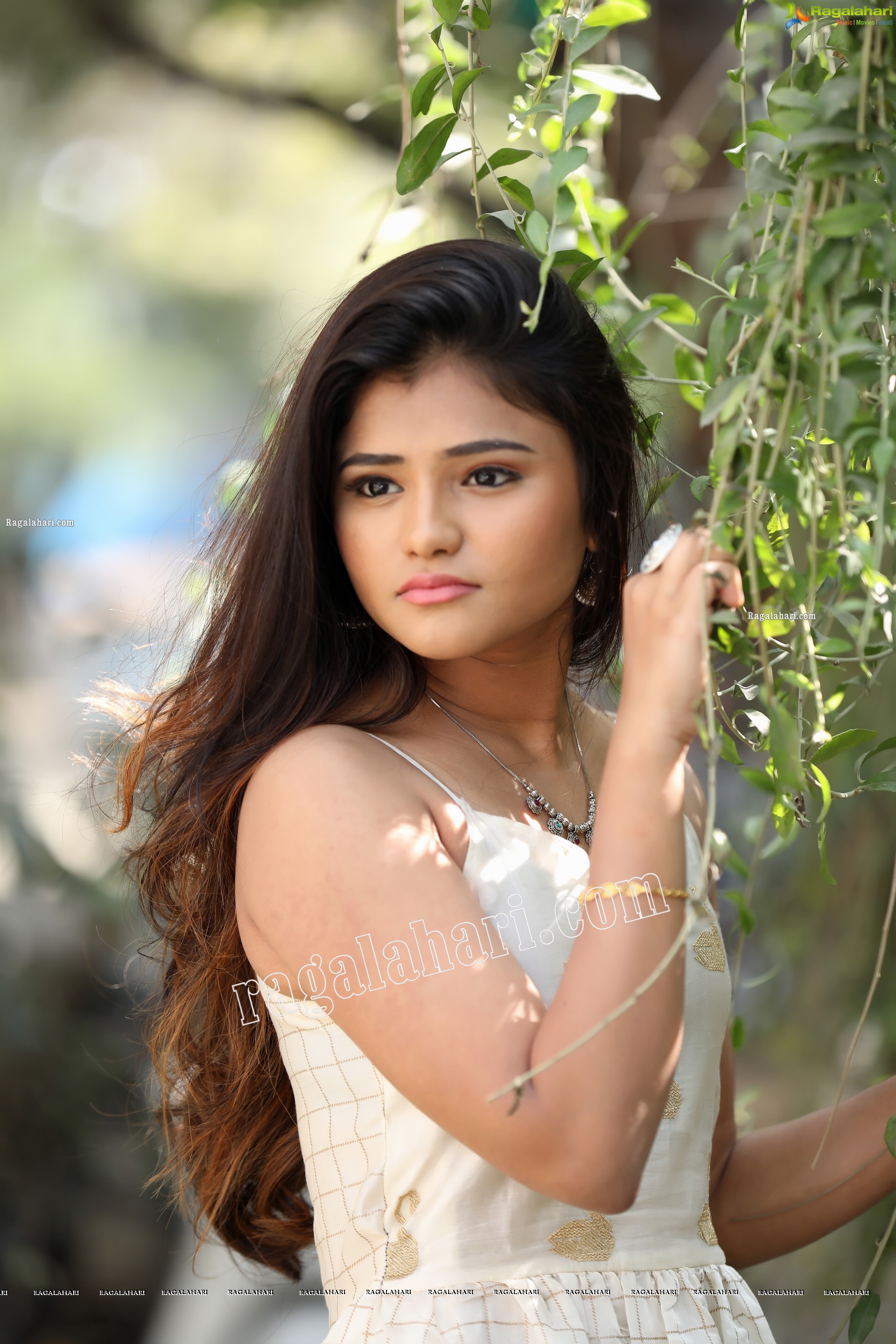 Rishika Nisha in White Long Gown Exclusive Photo Shoot