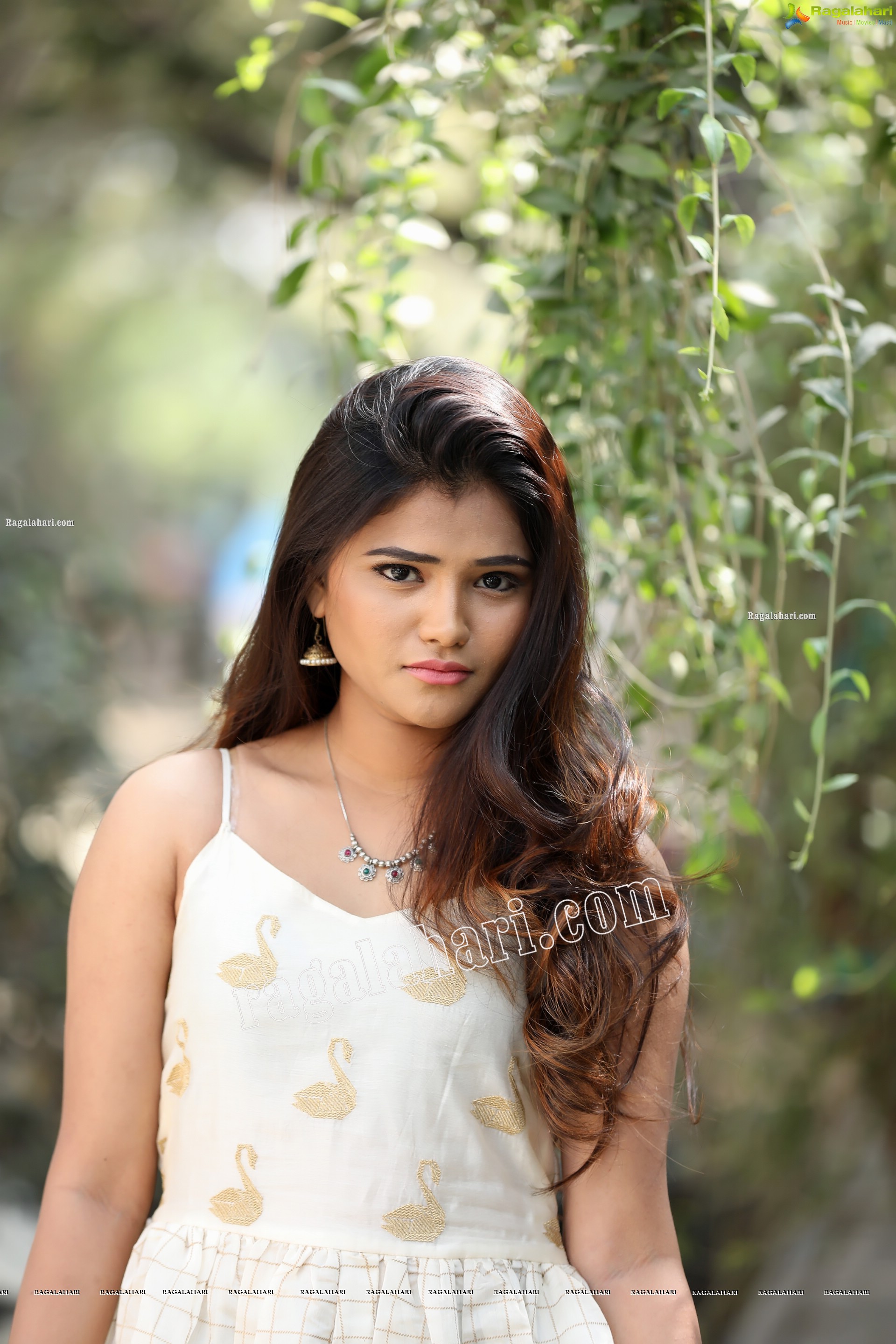 Rishika Nisha in White Long Gown Exclusive Photo Shoot