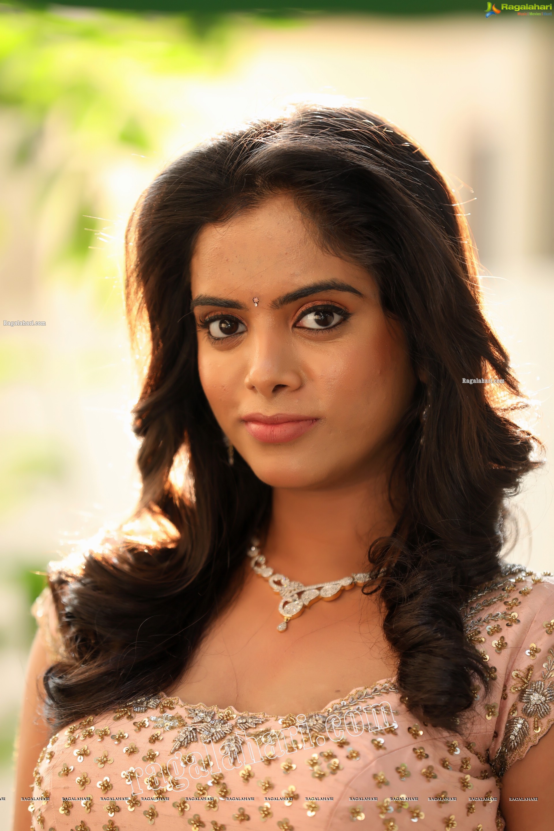 Sameera Reddy G in Light Peach Lehenga Exclusive Photo Shoot