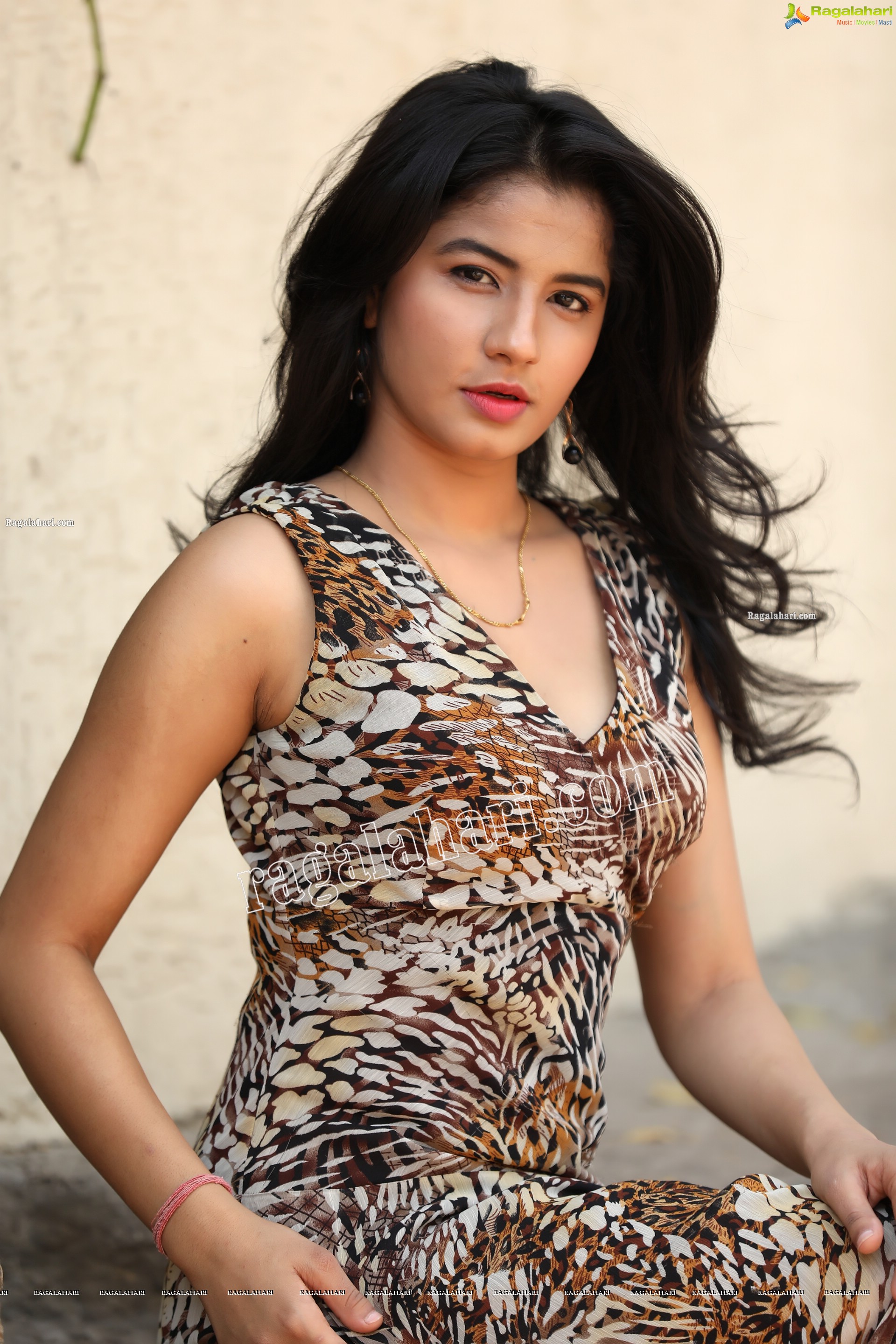 Sheetal Bhatt in Cheetah Print Dress Exclusive Photo Shoot