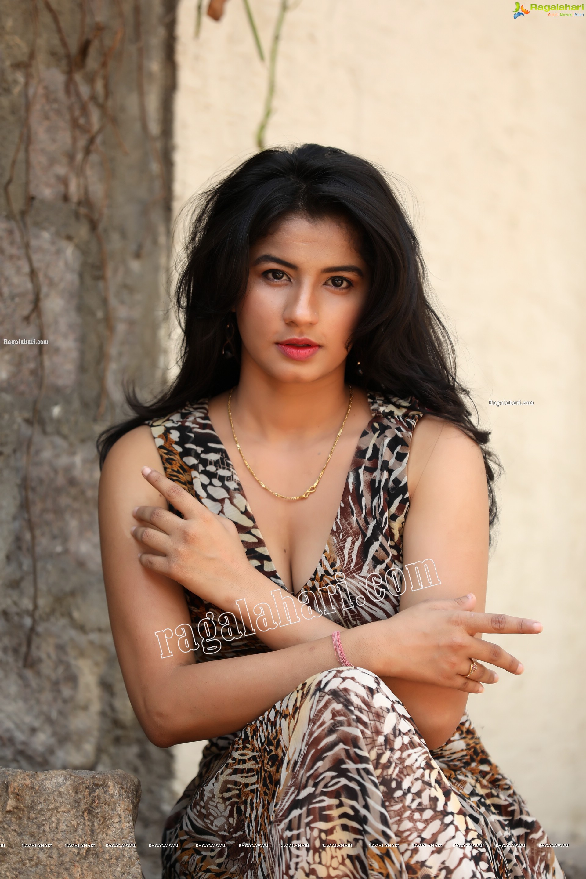 Sheetal Bhatt in Cheetah Print Dress Exclusive Photo Shoot