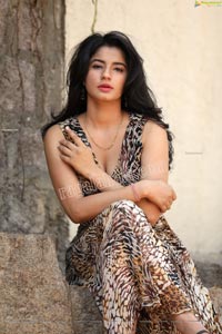 Sheetal Bhatt in Cheetah Print Dress