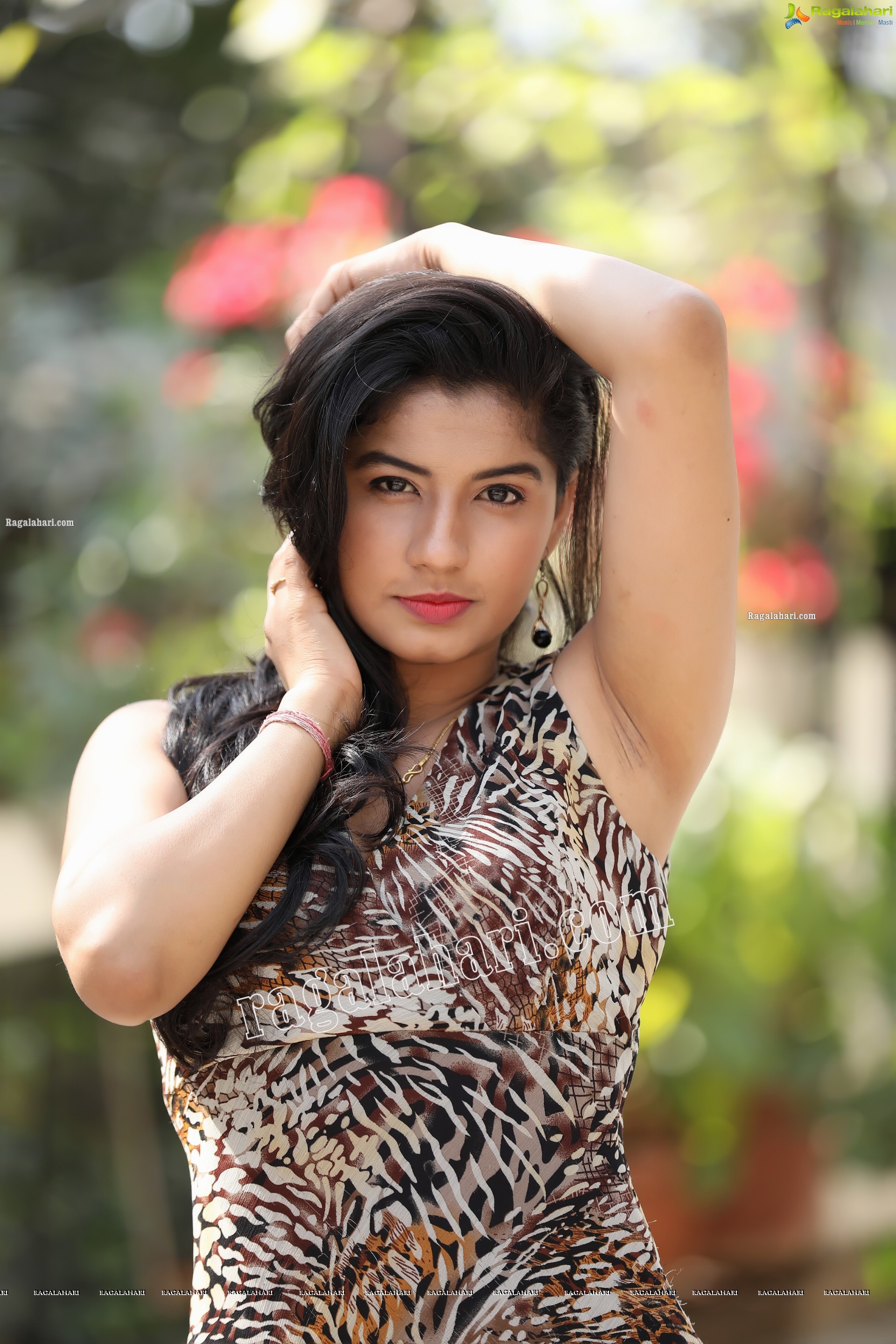 Sheetal Bhatt in Cheetah Print Dress Exclusive Photo Shoot