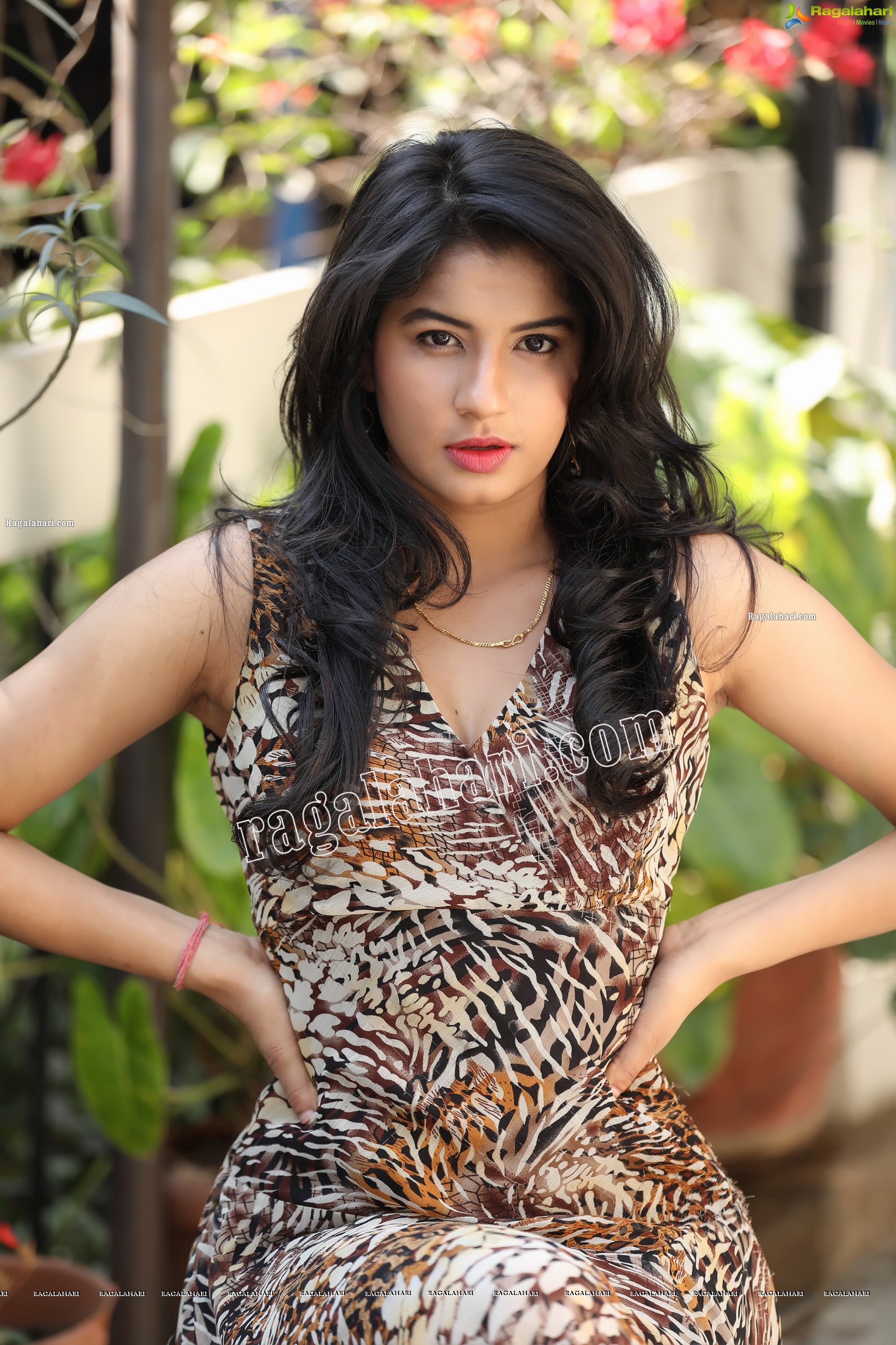 Sheetal Bhatt in Cheetah Print Dress Exclusive Photo Shoot