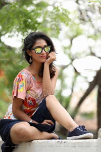 Swetha Mathi in One Shoulder Floral Top