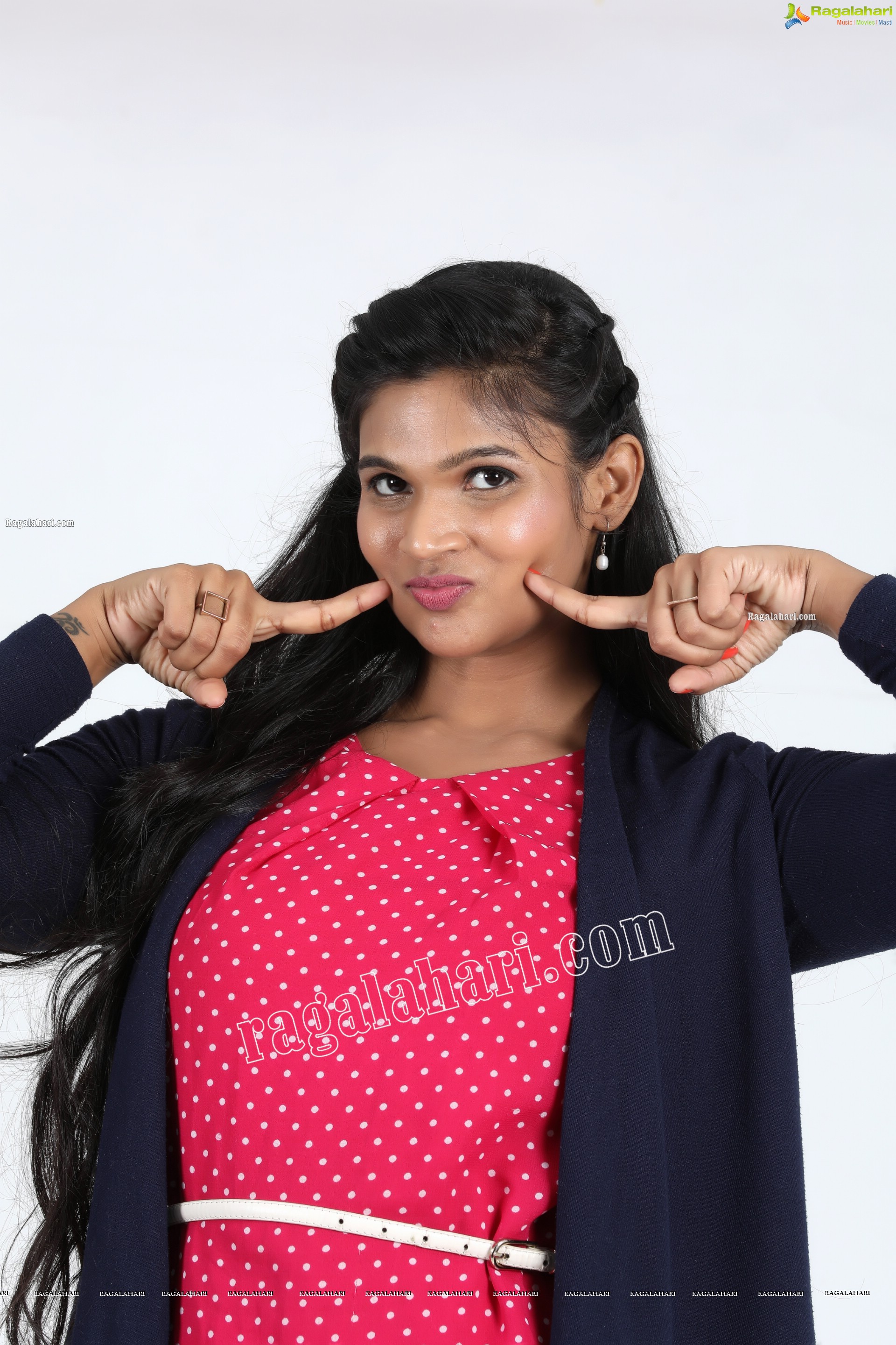 Twinkle Thomala in Black Floral Top and Mini Skirt Exclusive Photo Shoot