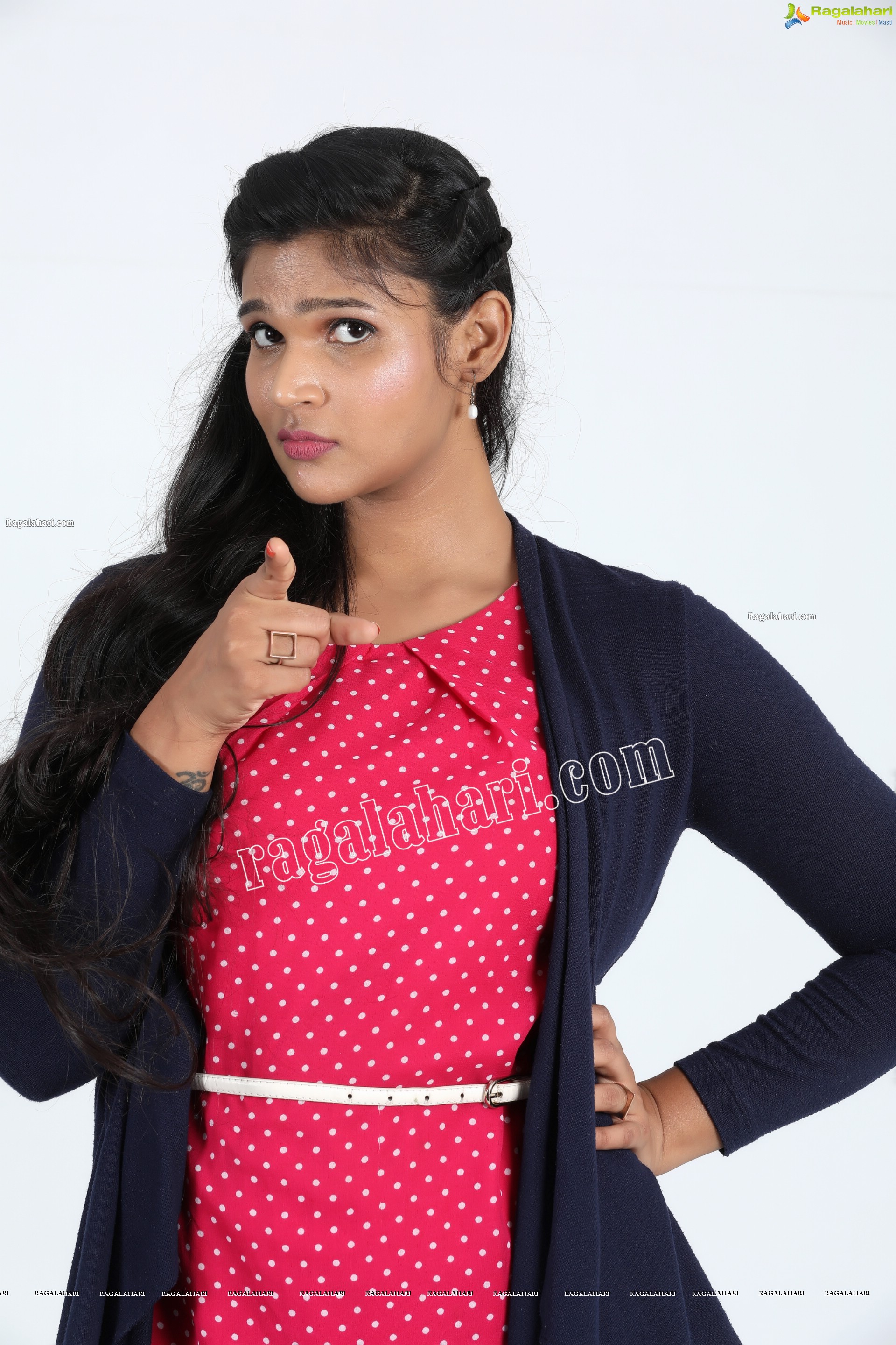 Twinkle Thomala in Black Floral Top and Mini Skirt Exclusive Photo Shoot