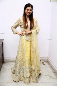 Dimple Thakur in Yellow Designer Lehenga Choli