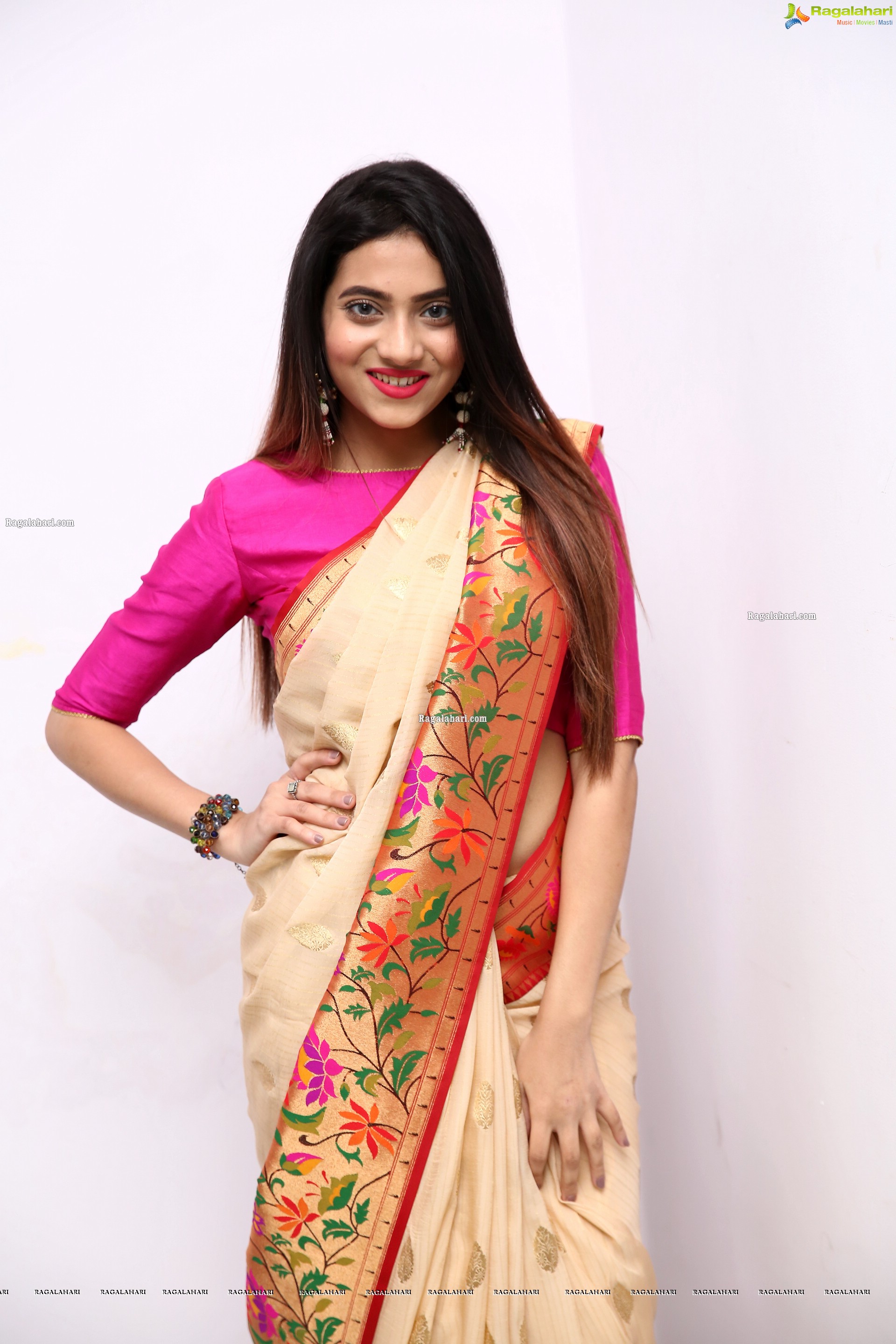 Dimple Thakur in Traditional Saree, HD Photo Gallery