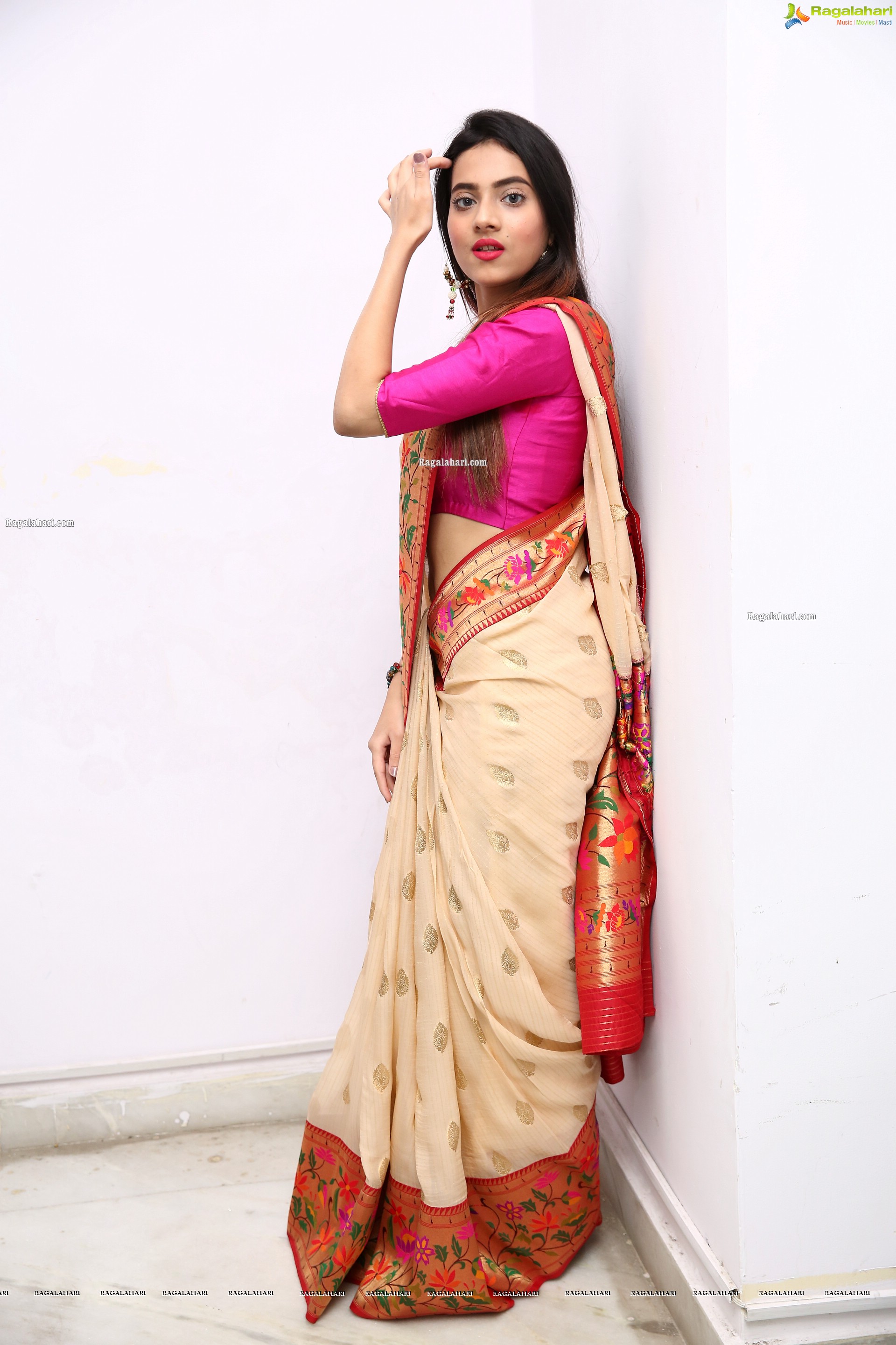 Dimple Thakur in Traditional Saree, HD Photo Gallery