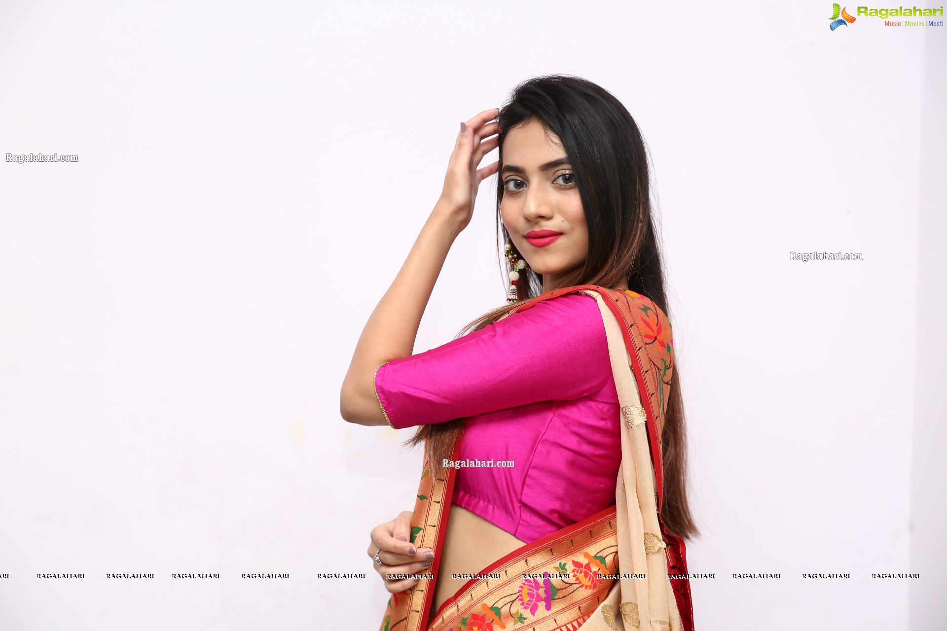 Dimple Thakur in Traditional Saree, HD Photo Gallery