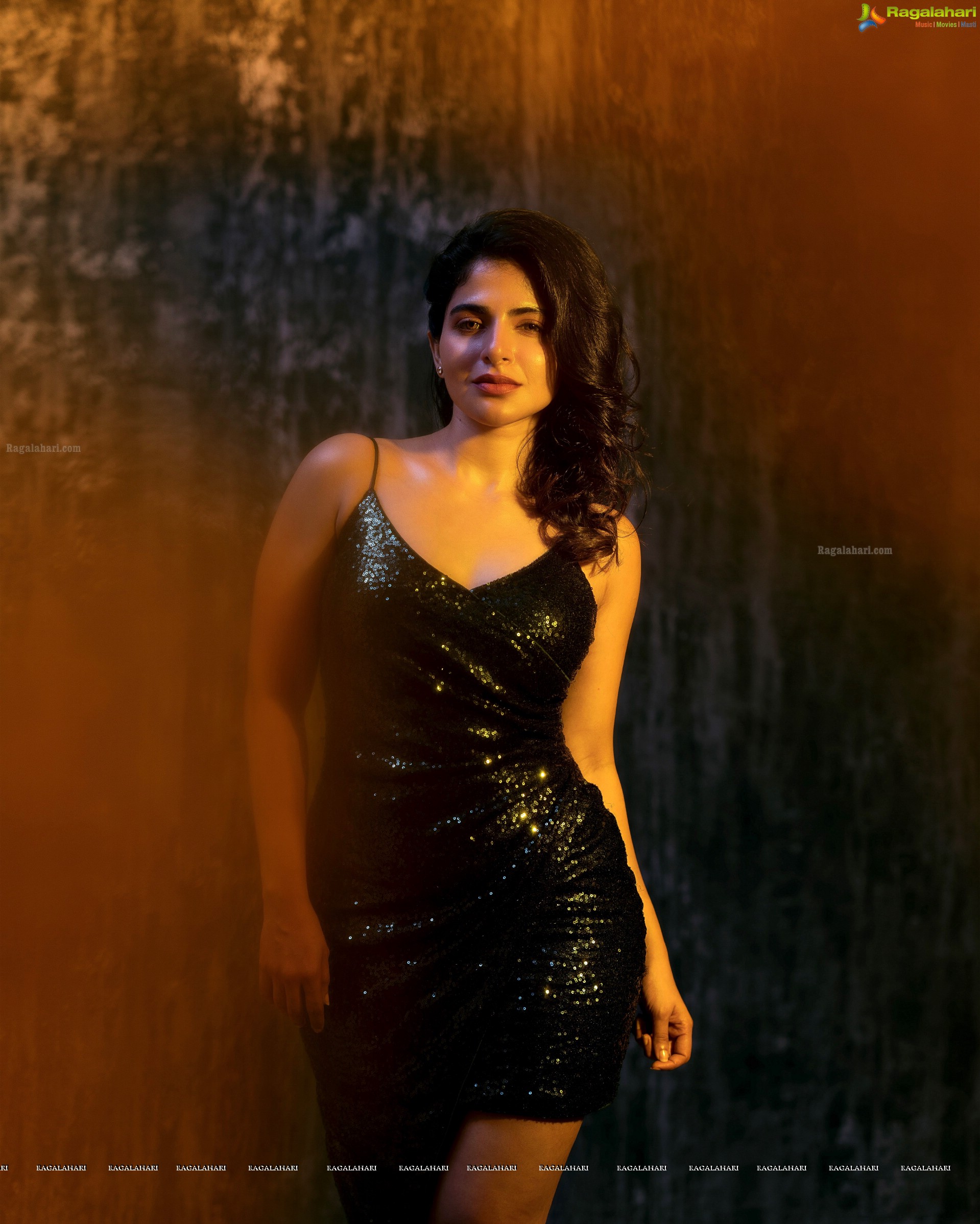 Iswarya Menon in Black Sequin Bodycon Dress, HD Gallery