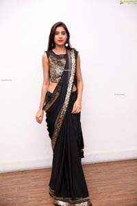 Naziya Khan in Black Designer Saree