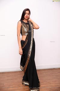 Naziya Khan in Black Designer Saree