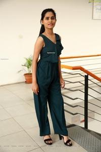 Ramya Rajput in Teal Green Ruffle Jumpsuit