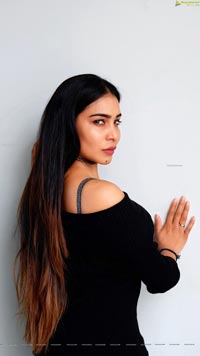 Sanjana Anne in Black Top and Jeans