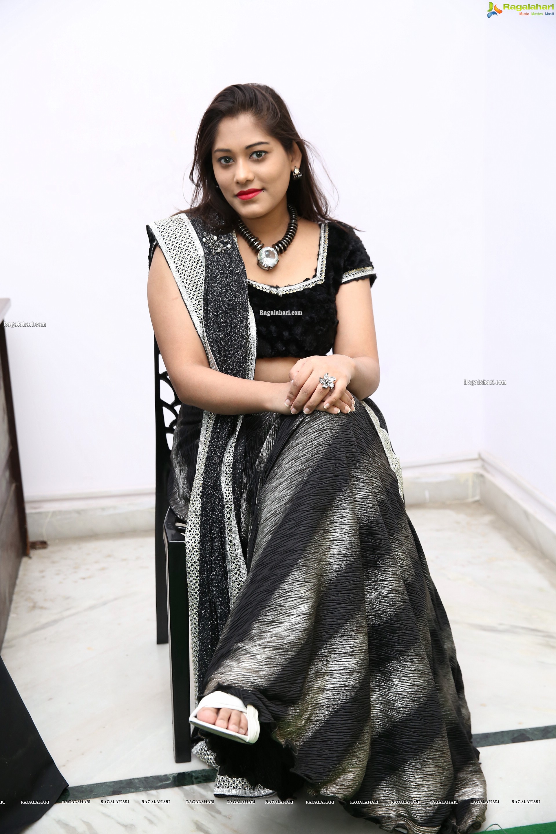 Tazaienath Gulraze in Black Lehenga Choli, HD Photo Gallery