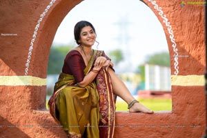 Yamini Bhaskar in Village Belle Look in Green Saree