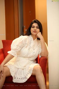 Siya Gautam in White Mini Dress