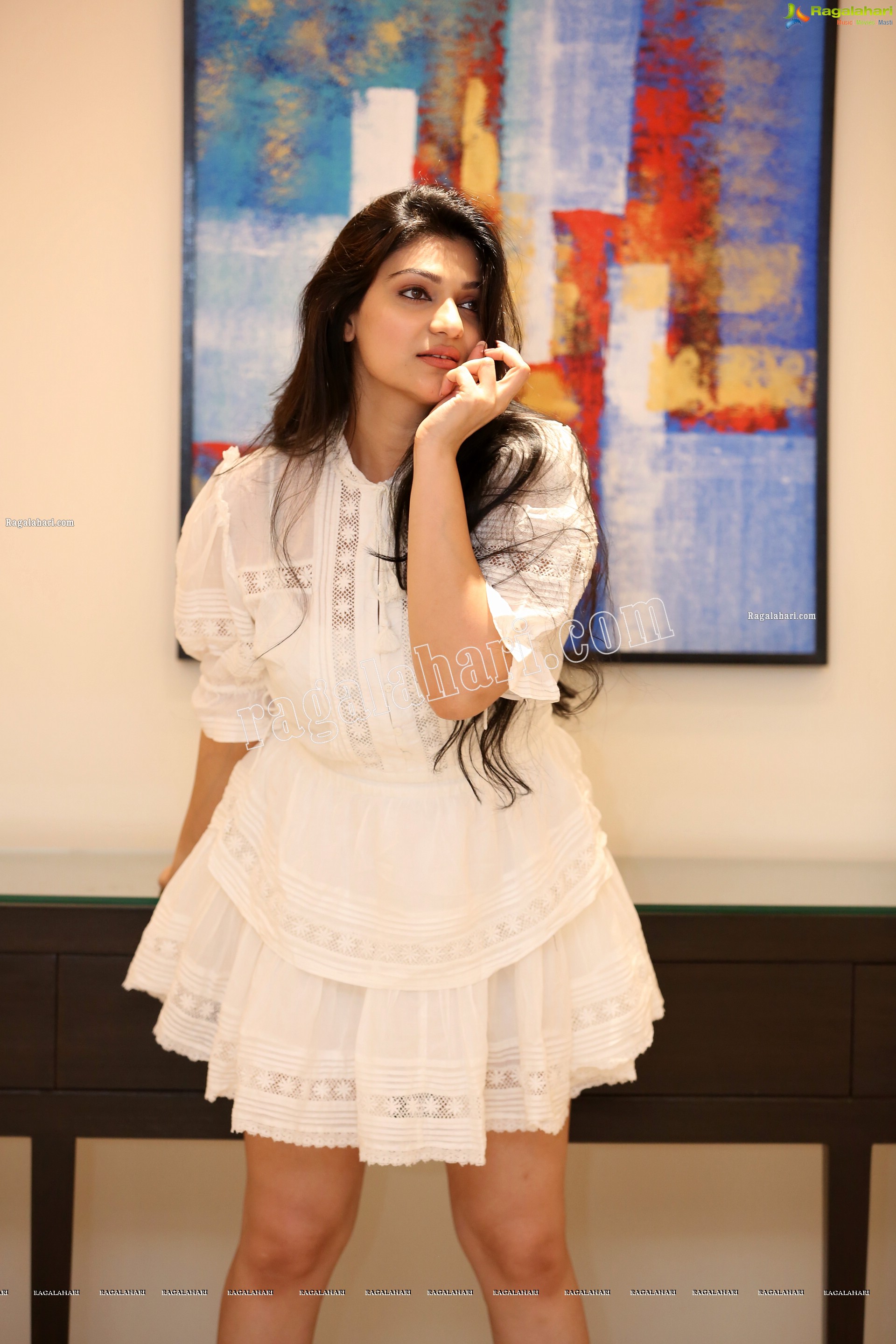 Siya Gautam in White Mini Dress, Exclusive Photo Shoot