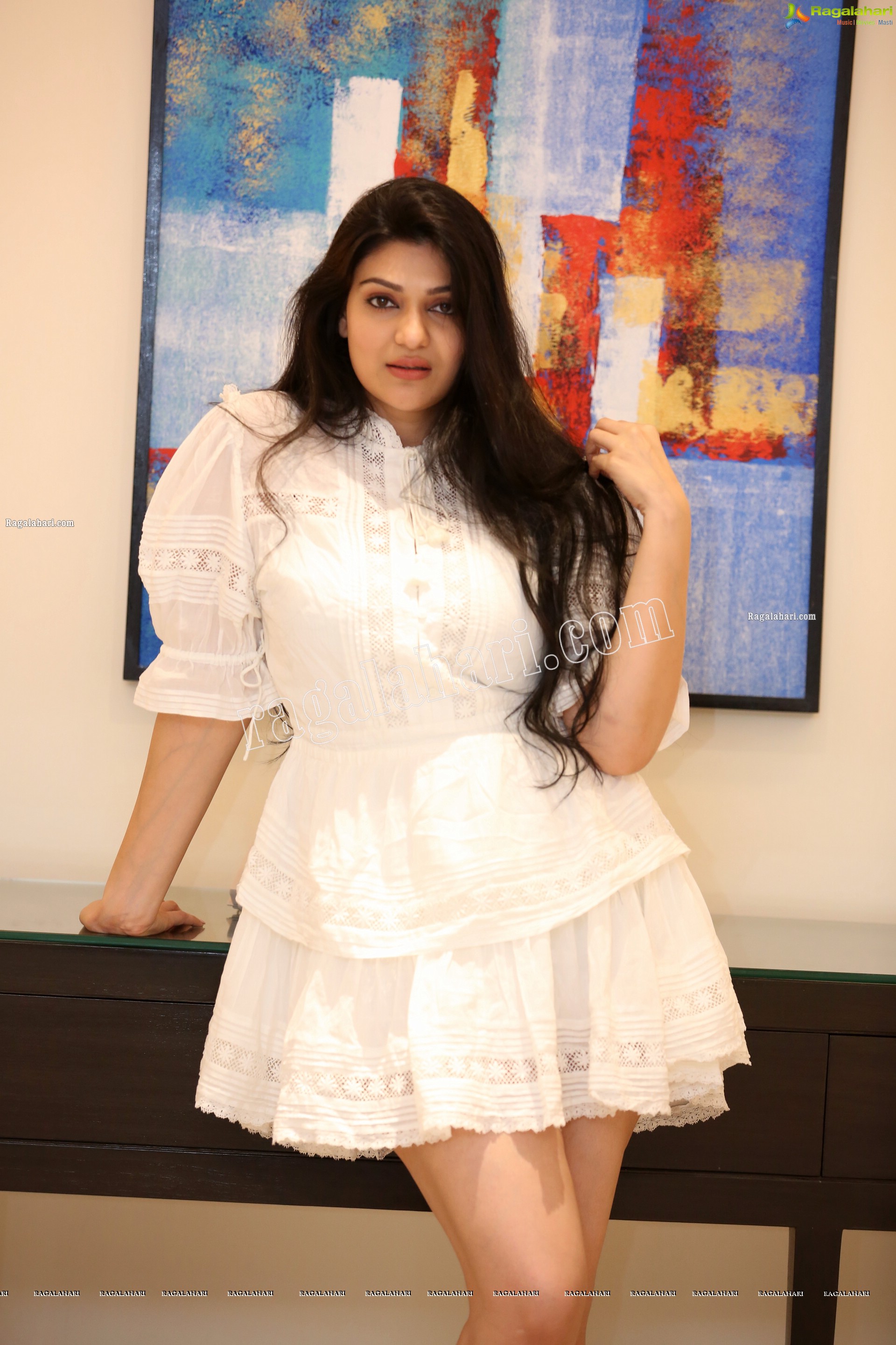 Siya Gautam in White Mini Dress, Exclusive Photo Shoot