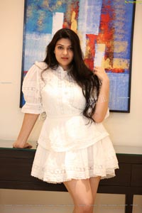 Siya Gautam in White Mini Dress