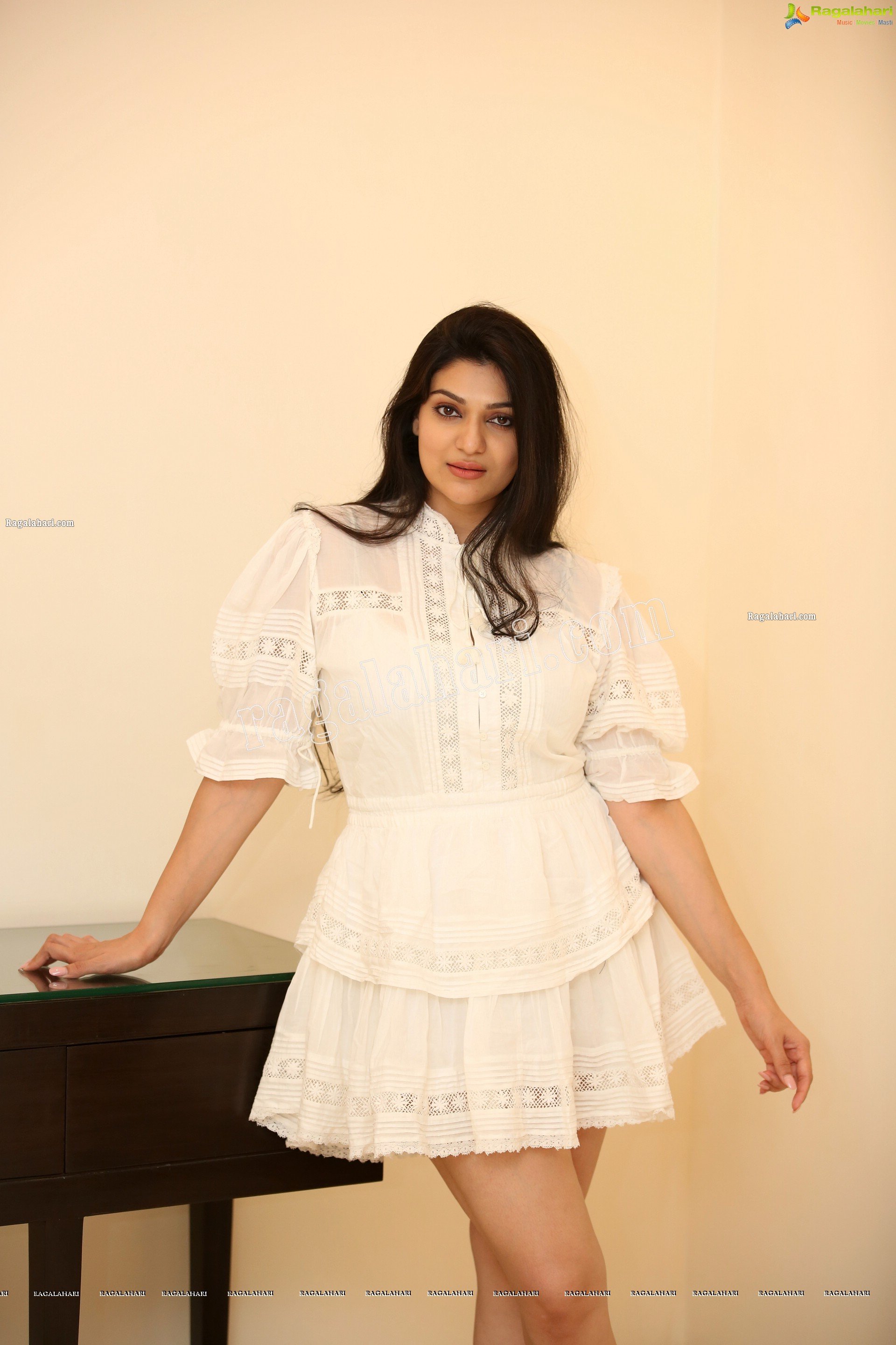 Siya Gautam in White Mini Dress, Exclusive Photo Shoot