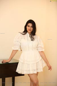Siya Gautam in White Mini Dress