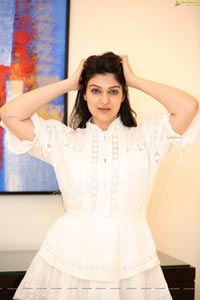 Siya Gautam in White Mini Dress