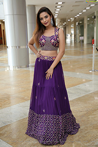 Harshini Balla in Purple Lehenga Choli