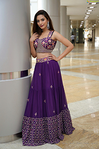 Harshini Balla in Purple Lehenga Choli