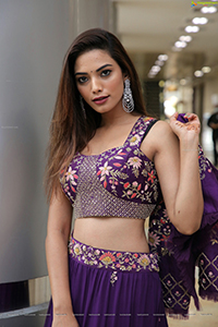 Harshini Balla in Purple Lehenga Choli